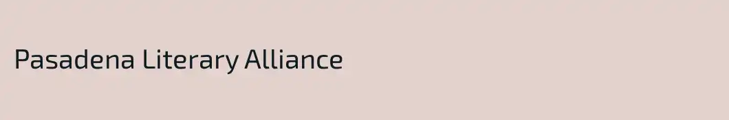 Pasadena Literary Alliance